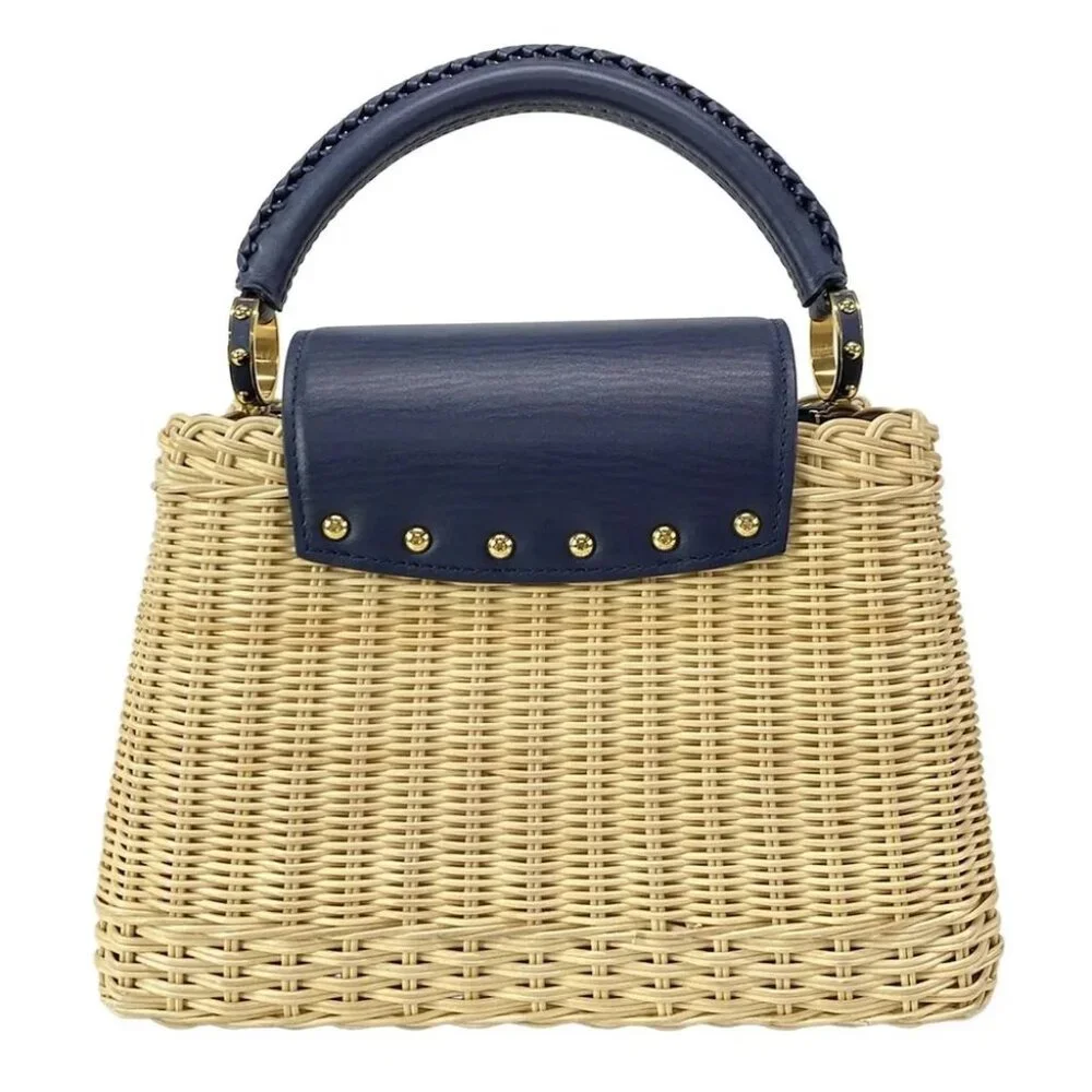 LOUIS VUITTON Capucines BB M14366 Navy Capucines RFID : confirmed Handbag - Picture 2 of 14